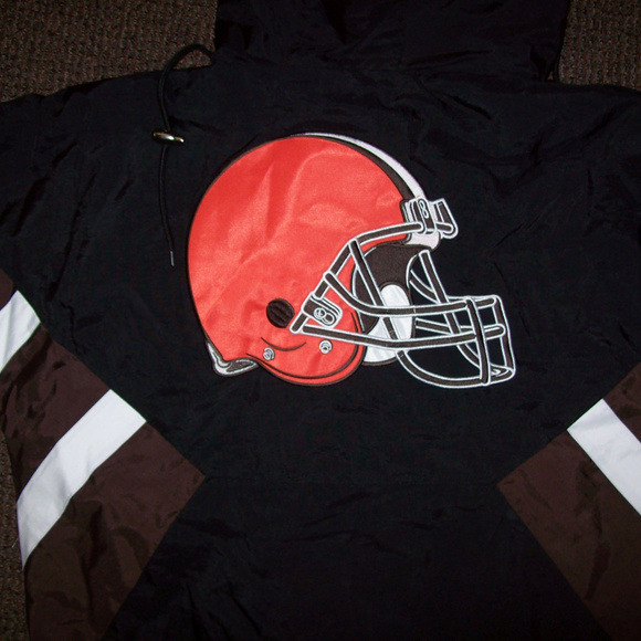 CLEVELAND BROWNS STARTER Half Zip Pull Over Jacket SMALL - Picture 6 of 8